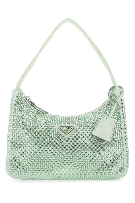 green prada crystal bag|prada swarovski bag.